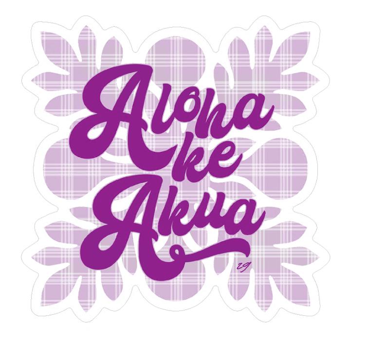 Aloha Ke Akua Decal