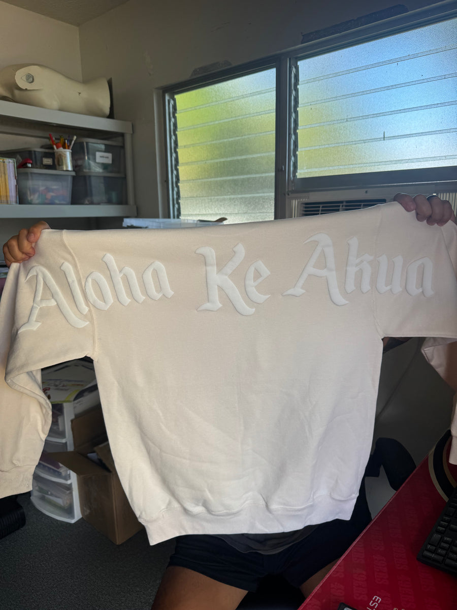 Aloha Ke Akua Puff Sweater