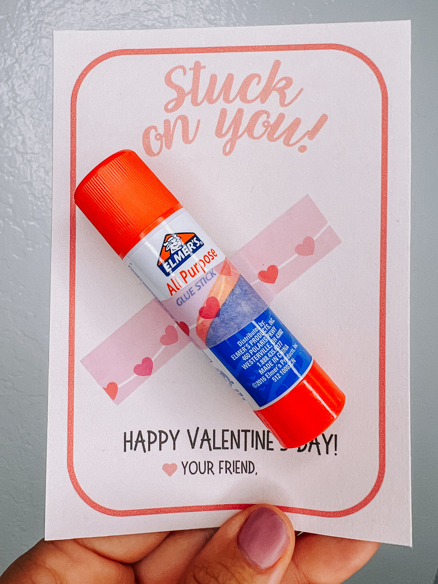 Stuck On YOU!- Valentines Day Digital Download Printable